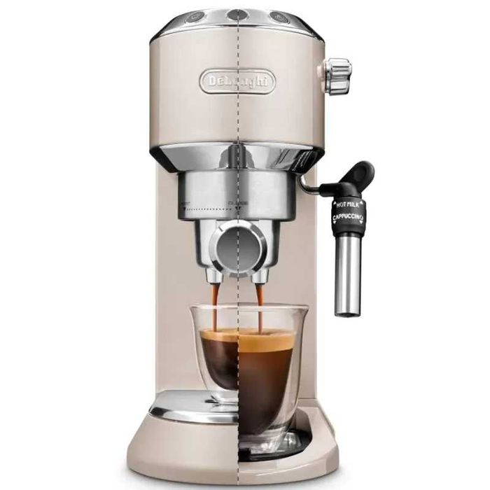 Кафемашина De'Longhi Dedica EC685, дюза за млечна пяна, три цедки