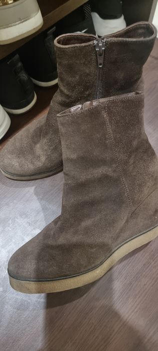 Черни Vagabond.Зимни ботуши естествен велур