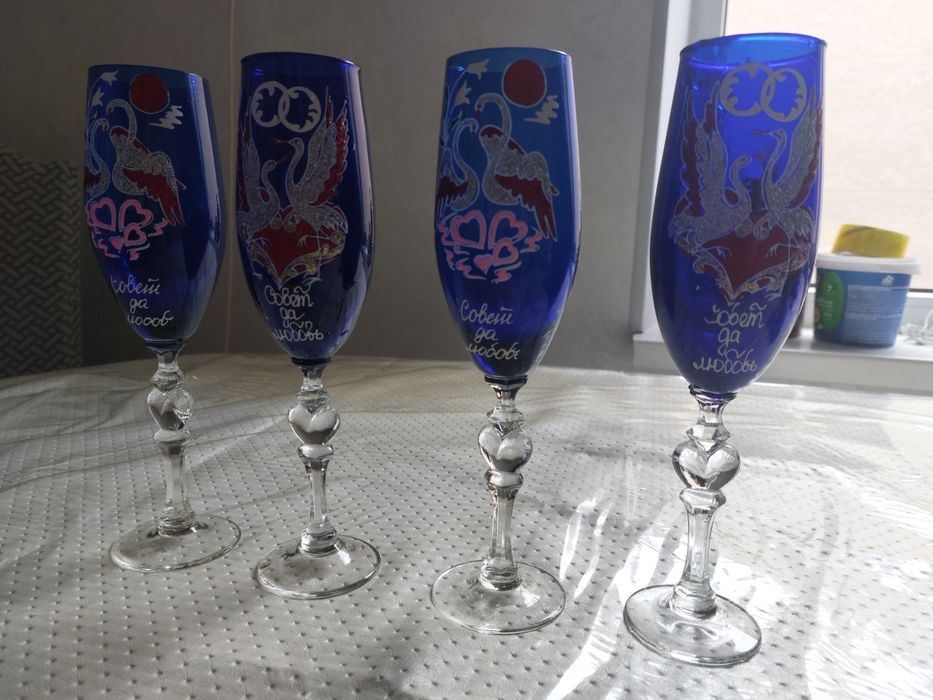 Продам богемское стекло бокал