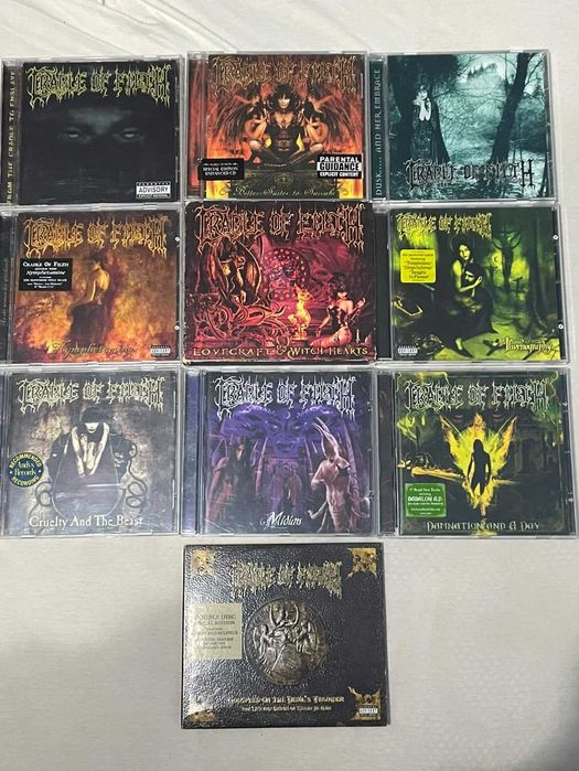 Colectie 10 cd-uri CRADLE OF FILTH