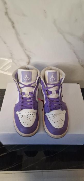 Jordan 1 purple and white for women