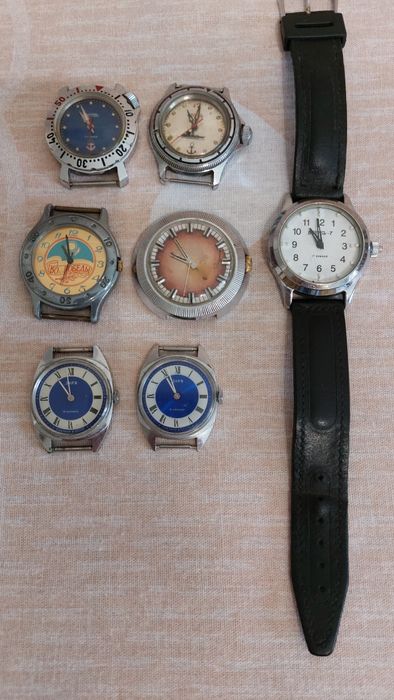 Часы СССР.Восток,Ракета,Заря Что на фото все  в наличии..