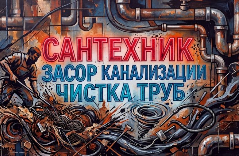 Чистка канализации засор. Услуги сантехника ремонт труб. Zasor. Vizov