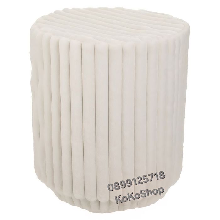 Бяла табуретка-36х43 см./мека табуретка