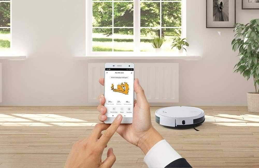 Прахосмукачка робот Senya My Little SYCN-VC009W, WiFi,App/дистанционно