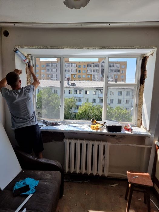 Окна откосы подоконник сетки балконы