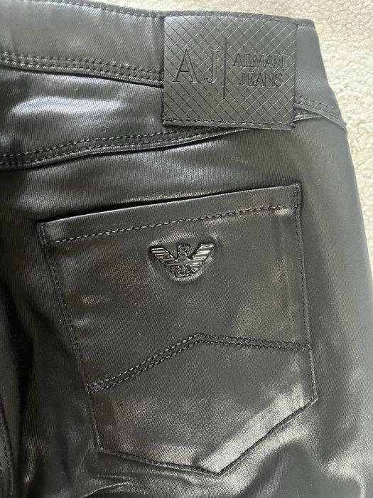 Blugi negri ceruiti Armani Jeans Orchid
