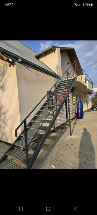 scări metalice galvanizate de incendiu