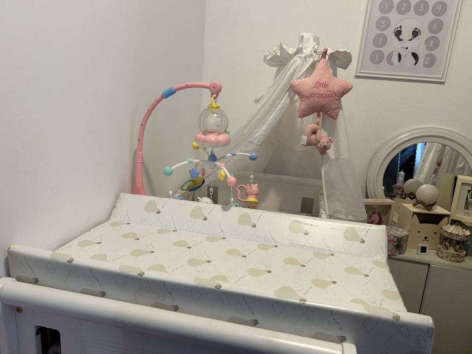 Saltea infasat cu intaritura atasabila la patut