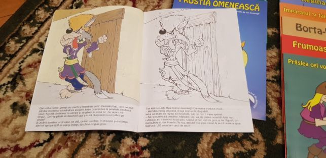 Set 16 carti de povesti si de colorat