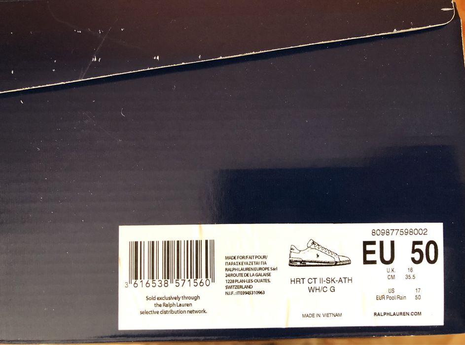 Polo Ralph Lauren HRT CT II ОРИГИНАЛНИ мъжки обувки/сникърси 50/35см