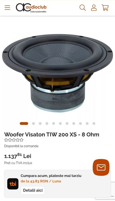 Vând boxe Visaton Concorde Mk3