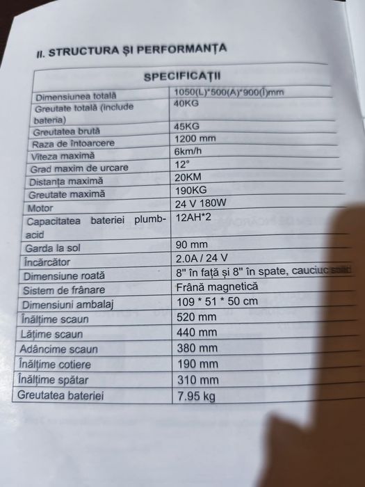 Vand Triciclu electric