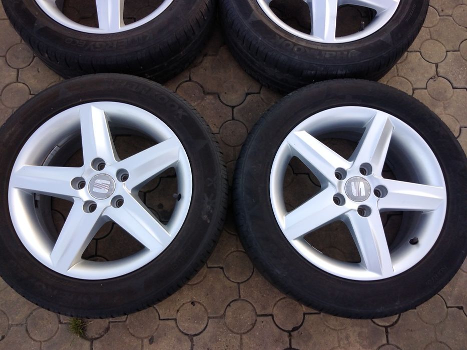 Vând Roti Seat Audi Vw Skoda 5x112 r16 cu anvelope vara