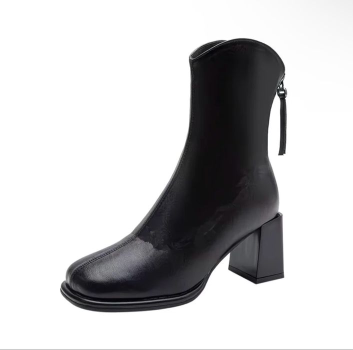 ботинки на каблуке демисезонные