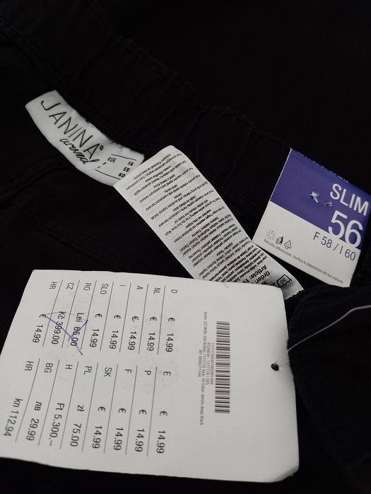 Blugi negri elastici slim 56