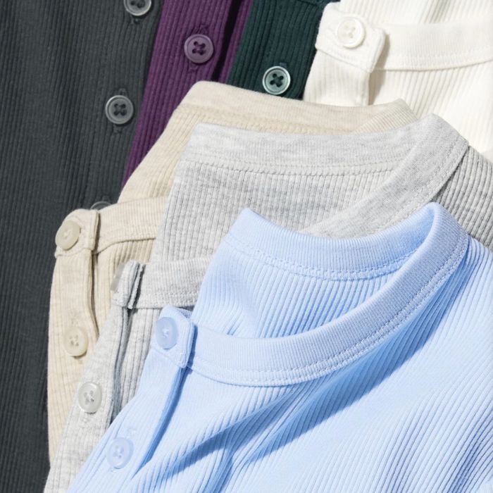 Лонгслив Uniqlo в рубчик