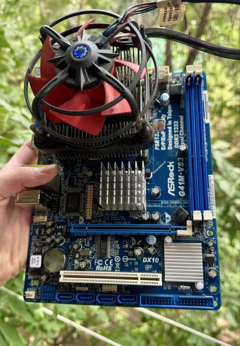 Мат плата 775 соект + процессор Core 2 duo 7200 + кулер
