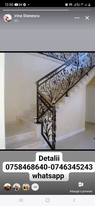 Balustrada/Gard/Scarii interioare și exterioare