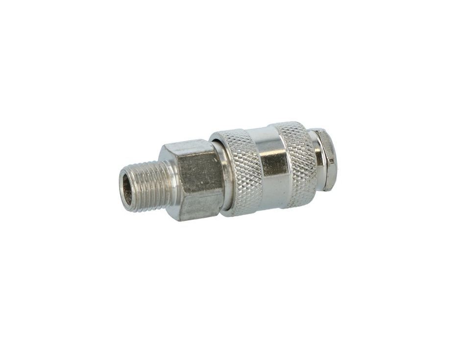 Cuplaj rapid pneumatic Carpoint tip Orion, mama 1/4, filet exterior 1/4, argintiu