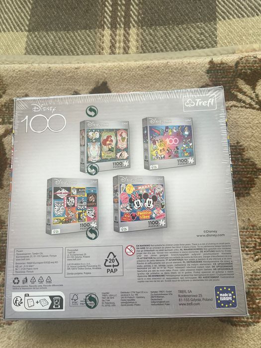 Пъзел 1100 части Disney Trefl – нов, запечатан – 16.99 €