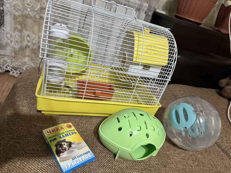 Клетка для хомяка 5000 тг + подарки