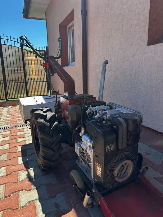 Motocultor ROTECO 18cc, pornire la cheie