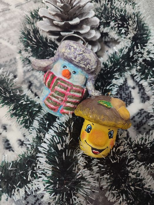 Ватные игрушки на ёлку