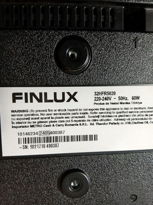 Vând TV FINLUX 32inch/81cm(NOU)
Nu este SMART