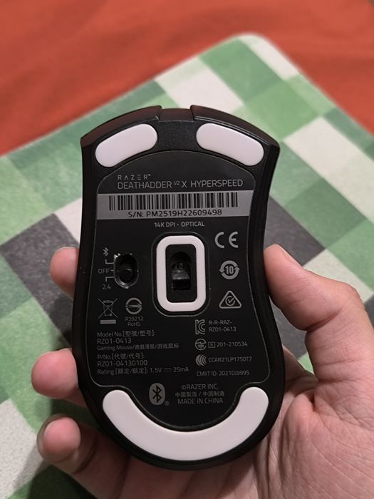 Razer DeathAdder V2 X HyperSpeed + 15 батареек в подарок