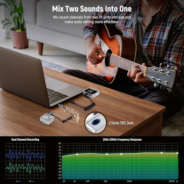 Проф. Безжичен микрофон. Брошка. Микрофон за камера. / телефон