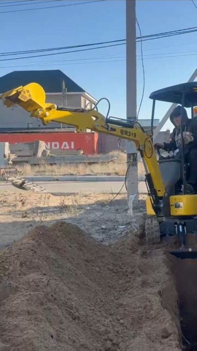 Услуги экскаватора и погрузчика