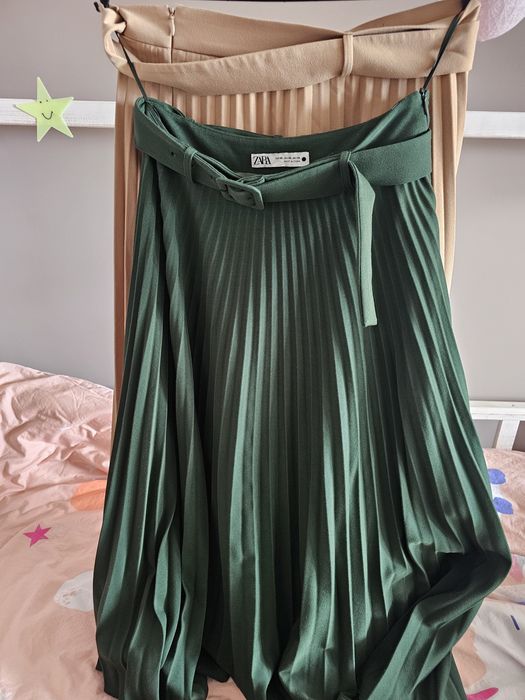 Пола Зара Солей зелена и бежава