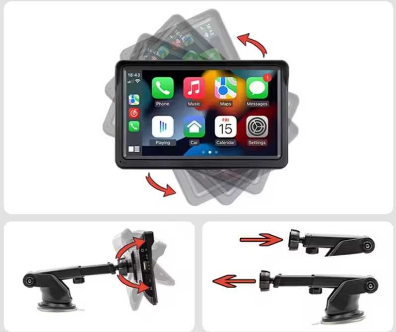 Универсален безжичен CARPLAY / Android Auto монитор