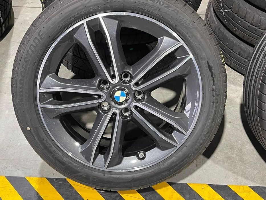 jante bmw seria 2 f45 f46 originale 17 inch cu anvelope vara noi
