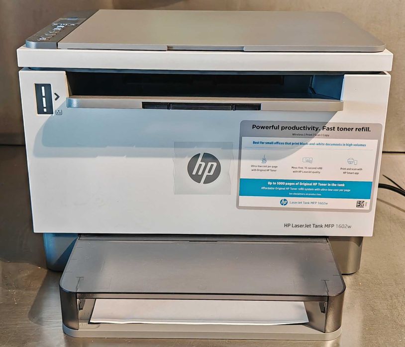 Евтин печат * HP LaserJet Tank MFP 1602w Wi‑Fi, , 22 с/м, 100% тонер