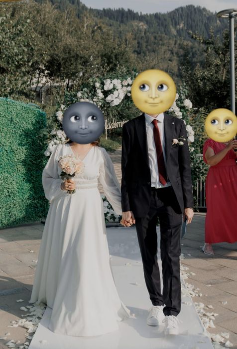 Свадебное платье айвори силуэт А