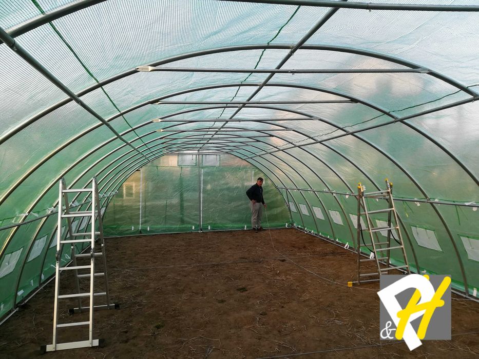 Парник Оранжерия 6х10 м 60кв, армиран РЕ 220 g/m2