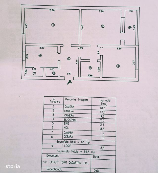 Apartament cu 3 camere, Str. Gradinari langa River Towers — fotografia 3