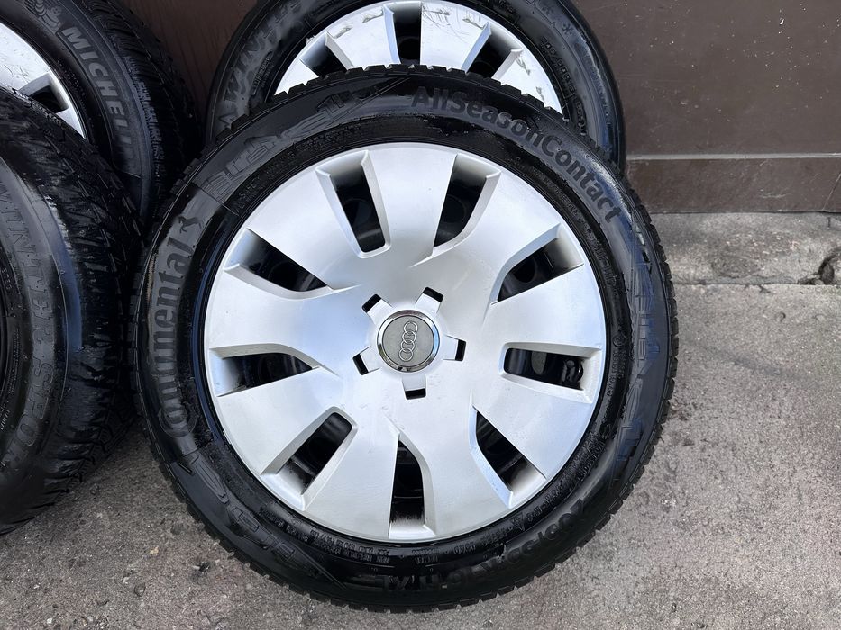 Jante Roti 5x112 205/60/R16 Anvelope iarna Audi Volkswagen VW Seat sko