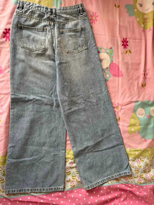 Детски дънки, широк модел, размер 158