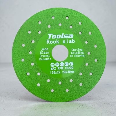 Диамантен диск за рязане на стъкло керамика TOOLSA 125mm