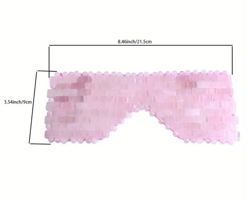 Masca de ochi pentru relaxare din obsidian negru