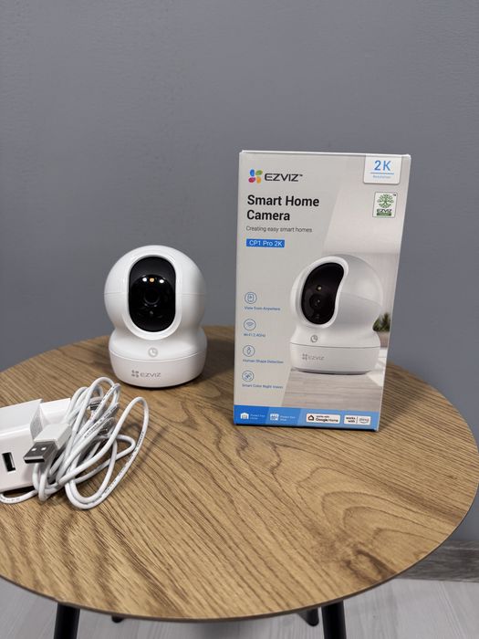 Смарт вътрешни камери EZVIZ CP1 Pro – 2 броя (2K резолюция)