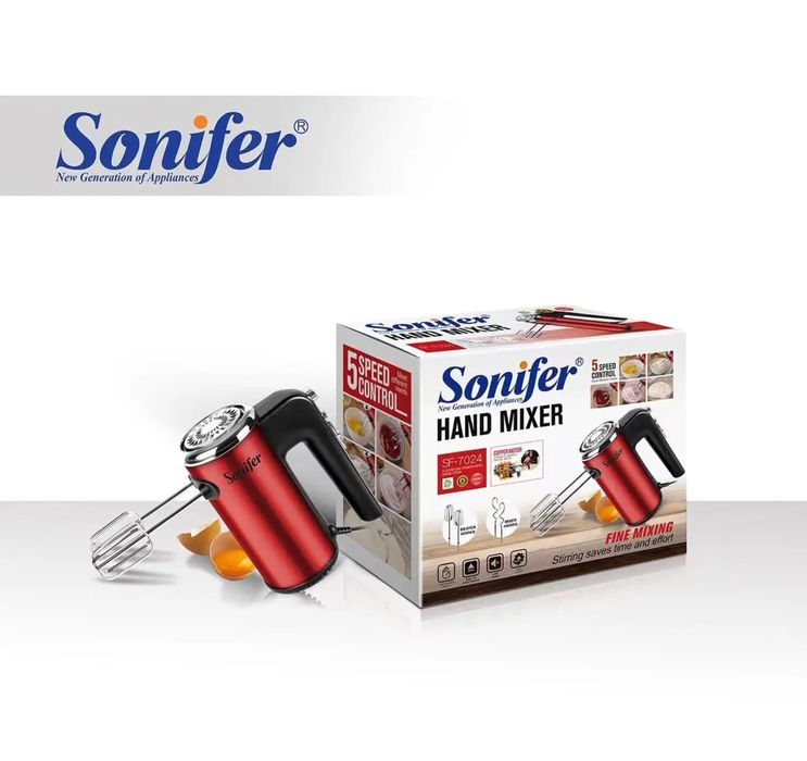 Доставка! Электрический ручной миксер Sonifer SF-7024