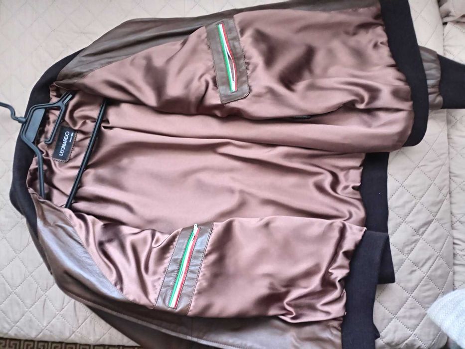 мъжко яке от естествена кожа