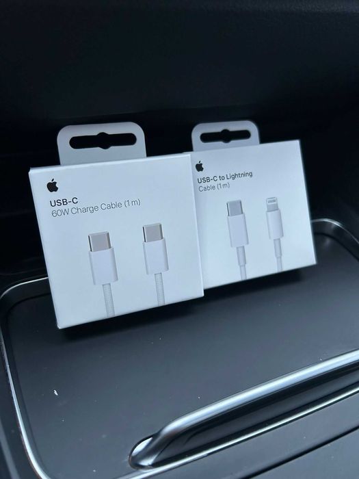 Set Incarcator iPhone - Type C / Lightning - Cablu + Adaptor - Noi, Sigilate