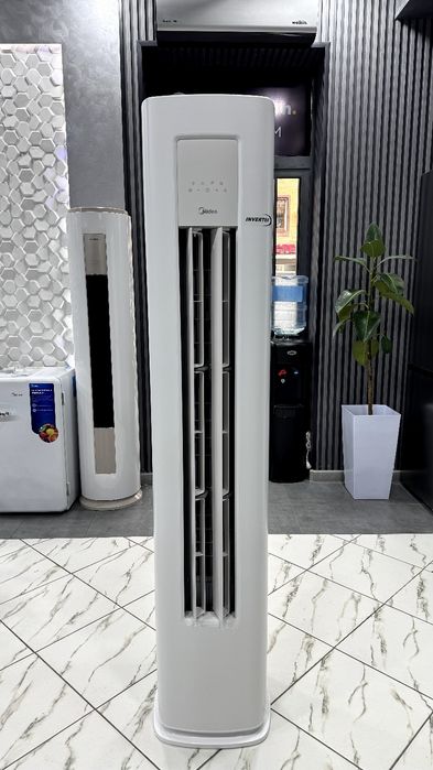 Колонный кондиционер Midea с искуственным интелектом. Kondisaner kansa