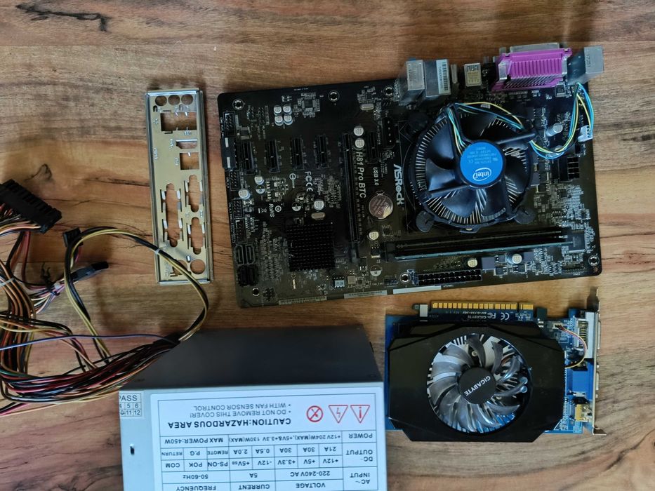 H81 Pro BTC + GT 730 2GB + CPU G3260 + 16gb ram + 256GB SSD + 450W PSU