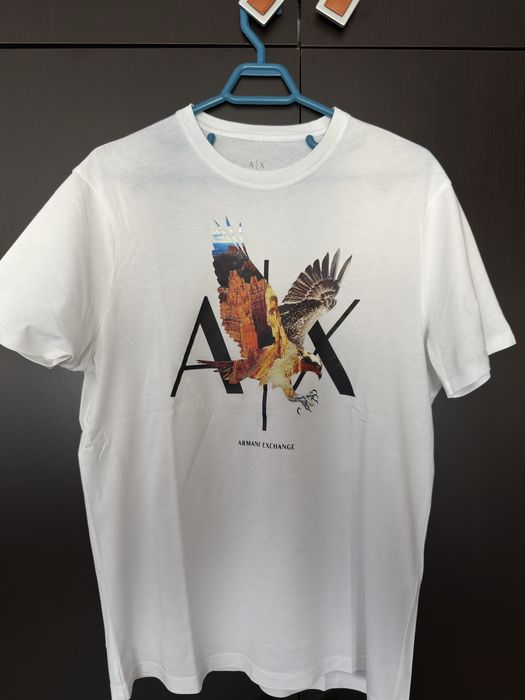 Tricou Alb Barbati Armani Exchange, Marimea S